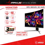 MSI MPG321CURX QD-OLED UHD Gaming Monitor - 3840x2160 (UHD), 32-inch, 240Hz, Dual Input, 0.03ms Resp