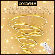Gold COD Lampu Gantung Ring Modern Minimalis GOLD 6 Ring 5 Ring 3ring