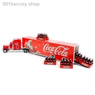 ready stock ✓◎◕Contains 5 baskets of Coke model Coca-Cola oversized 1:64 Christmas version transport