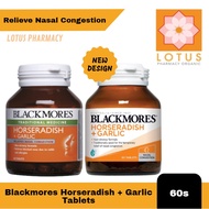 LOTUS PHARMACY- Blackmores Horseradish + Garlic 60s (Exp: 5/2027)