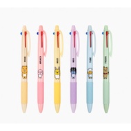 Kakao Friends 3 color ballpoint pen / 10 bundle products 6p bundle product / Ryan Apeach Plain Tube 