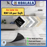Waterproof Anti Slip Marble Tile Sticker Self Adhesive Kitchen Vinyl Flooring Lantai Pelekat DIY