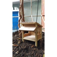 Miniature bamboo house, miniature house craft miniature house