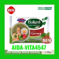 YK9 Mie Sedaap Baked GORENG 1 Pcs Mi Instan Bayam Tanpa Doreng Dus