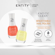 Entity Clean Breathable Nail Lacquer - Orange/Yellow (15ml)
