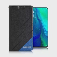 Xmart for OPPO RENO 10X 完美拼色磁扣皮套黑