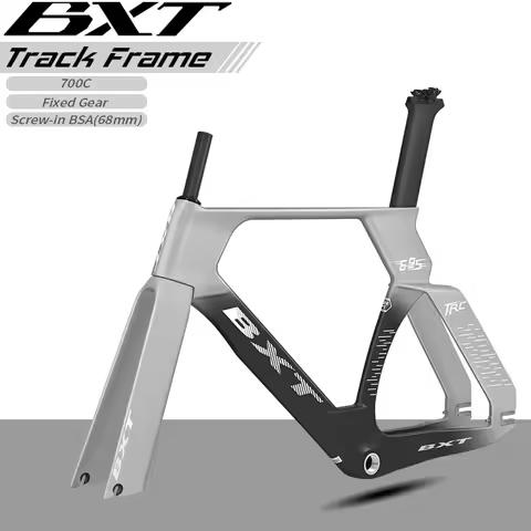 BXT 2026 Carbon Track Bike Frame TRC-695 Aero Fixed Gear Track Bike Carbon Frameset fit 700C,Max 28C