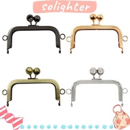 SOLIGHTER Purse Frame Kiss Clasp Handle Bag Accessories Bag Hardware Bag Making Bag Clasps Metal Bag