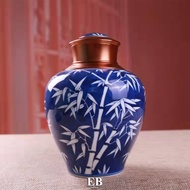 Tea Leaves Canister Jar / Tea Leaves Canister Jar