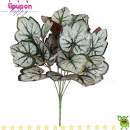 LIPUPON Artificial Green Plants, 7 Heads 33cm Fake Plants,  Plastic Simulated Green Leaves Wedding D