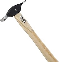 The Beadsmith Small Raising Hammer - 9 inches Wooden Handle, 65mm, 1.7oz Steel Head with Two Faces (
