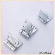 BORAG Door Hinge, Interior Heavy Duty Steel Flat Open, Practical No Slotted Folded Soft Close Close Hinges Furniture Hardware Fittings