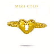 Cincin love HardGold Emas 916 D14 JULY