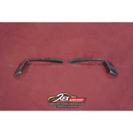 Porsche Cayman 718 Front Bumper Canard Real Forged Carbon Fiber Depan