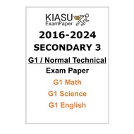 2016-2022 2023 2024 Secondary 3 Sec 3 G1 Normal Technical NT Elementary Math Science English Kiasu E