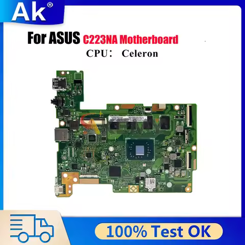 C223NA Laptop Motherboard For ASUS Chromebook C223N C223NA Notebook Mainboard With Celeron CPU 100% 