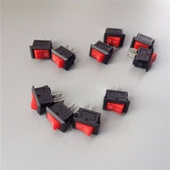 Mini Rocker Switch (9 * 13.5MM) Copper Feet 250VAC/3A Two-Feet Red
