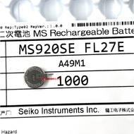MS920SE-FL27E Rechargeable 11mah, 9.5x2.1mm, 3v SII Japan Seiko Backup Button Battery
