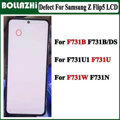 Defect LCD For Samsung Z Flip 5 F731B Display Touch Screen Assembly For Z Flip5 5G LCD SM-F731B F731