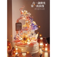 Liuyan Flower Language Music Box Building Blocks Small Particles Girl Toys Educational 8-12 Birthday