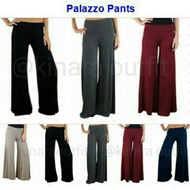 Palazzo pants celana kulot wanita celana panjang