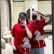 Horse T-shirt with Glitter Print. Print of Glitter, Sparkling Glitter. Pure cotton