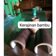 Tunnel Terowongan Gecko Ular Reptil Tempat Tidur Gecko Tempat Sembunyi /BAMBOO TUNNEL - Terowongan G