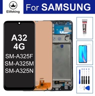 จอ LCD ขนาด6.4นิ้วสำหรับ SAMSUNG GALAXY A32 4G SM-A325DS SM-A325F A325 SM-A325M SM-A325N หน้าจอสัมผั