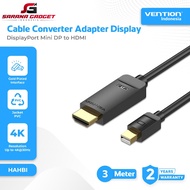 VENTION HAHBI Mini Display Port to HDMI 4K 30Hz Mini DP to HDMI Cable 3M 3 Meter Converter