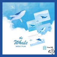Whale Weekly Planner / Undated Weekly Planner/Weekly Planner for 15 months/Pinkfoot Planner / Weekly
