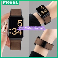 Magnetic Clasp Silicone Leather Strap For Redmi Watch 4 5 band 22mm 20mm Leather Strap for Xiaomi Mi