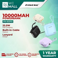 [NEW] Pineng PN-833PD Built-In Cable 22.5W 10000mAh Fast Charge Powerbank