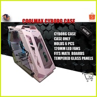 ◱ ◷ ▦ CYBORG THUNDER GAMING CASE PINK WHITE BLACK