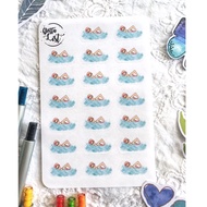 Swimming Workout Planner Stickers for Bullet Journal Hobonichi Techo Jibun Techo