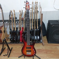 GITAR BASS LISTRIK ELEKTRIK WASHBURN AKTIF PASIF 5 STRING