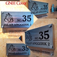 Special Box Up House Number Plate/Rumah Nombor plat Stainless Steel