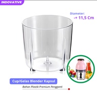 INDOVATIVE - Capsule Hand Blender Cup Capsule Blender/ Cutter Quatre Shaft Capsule Blender Cup (-+11