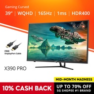 PRISM+ X390 PRO 39" 165Hz 1ms Curved QHD [2560 x 1440] Adaptive-Sync Gaming Monitor