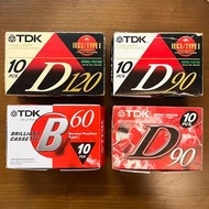 TDK FUJI B60 D90 D120 Audio Cassette Blank Tape 60/90/120分鐘空白錄音帶 卡式帶 磁帶