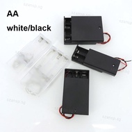 White transparent 2/3/4 Slot AA Battery Holder AA Battery Box Case AA 1x 2x 3x 4x AA Battery Case Wi