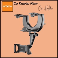 【Ready Stock】MOXOM Universal Car RearView Mirror Phone Holder Mirror Bracket 360 Degrees Car Mount Phone Holder
