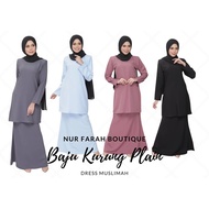New Arrival Baju Kurung Moden Plain Dress Muslimah Baju Raya 2022