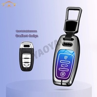 Zinc Alloy Gradient Color Car Remote Key Shell For Audi A1 A3 A4 A5 A6 A7 A8 Quattro Q3 Q5 Q7 2009-2