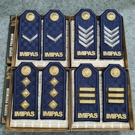 Latest Pdu Imipas Rank Insignia Group 2a, 2b, 2c, 2d, 3a, 3b, 3c, 3d, 4A, 4b Navy Fabric Super Premi
