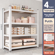 Rak Besi Susun Serbaguna 4susun 5 susun gudang rak besi Siku boltless shelves Gratis kaki karet