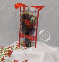 Buket bunga tabung/buket bunga tabung mika/buket mawar tabung/buket bunga mawar tabung mika/buket mi