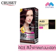 สีย้อมผม ครูเซ็ท ครีมย้อมผม โปร คัลเลอร์ 100 มล. Cruset PRO Colour Hair Colour Cream 100 ml.