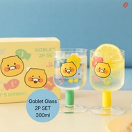 Kakao Friends Chunsik Wine Glass Goblet Glass 2P Set