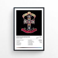 Guns N' Roses - Appetite For Destruction UnFramed Poster Print | Polaroid Style | Music Album Cover Artwork