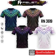 Felet RN 3619 RN3619 Graphic Badminton T-shirt - Original Felet Badminton shirt